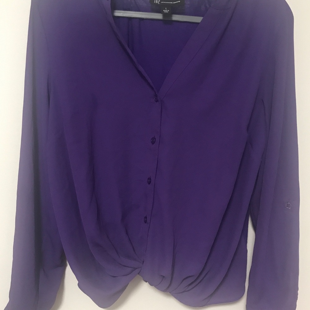 Inc International Purple Concepts Twist Top Size L